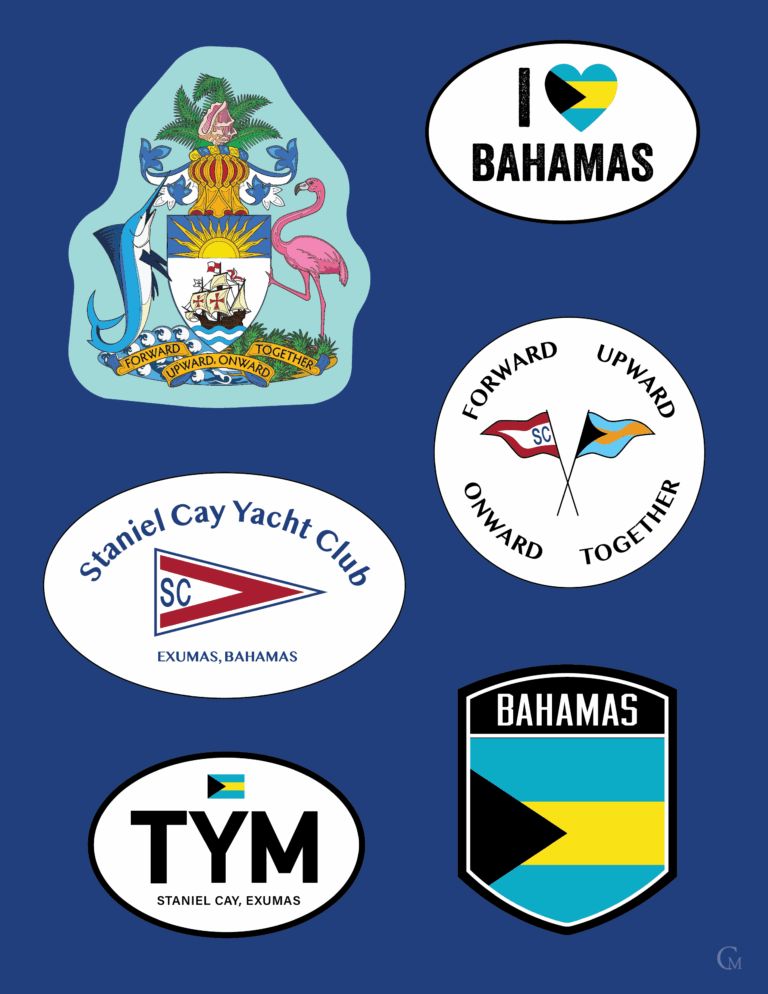 SCYC Sticker Sheet - Navy