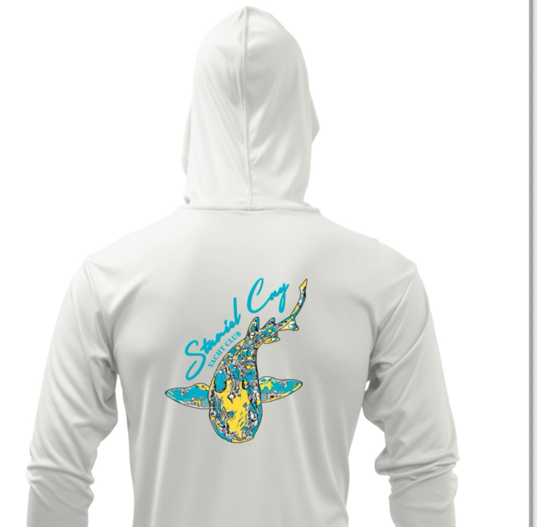 Youth Shark Sunshirt - White S